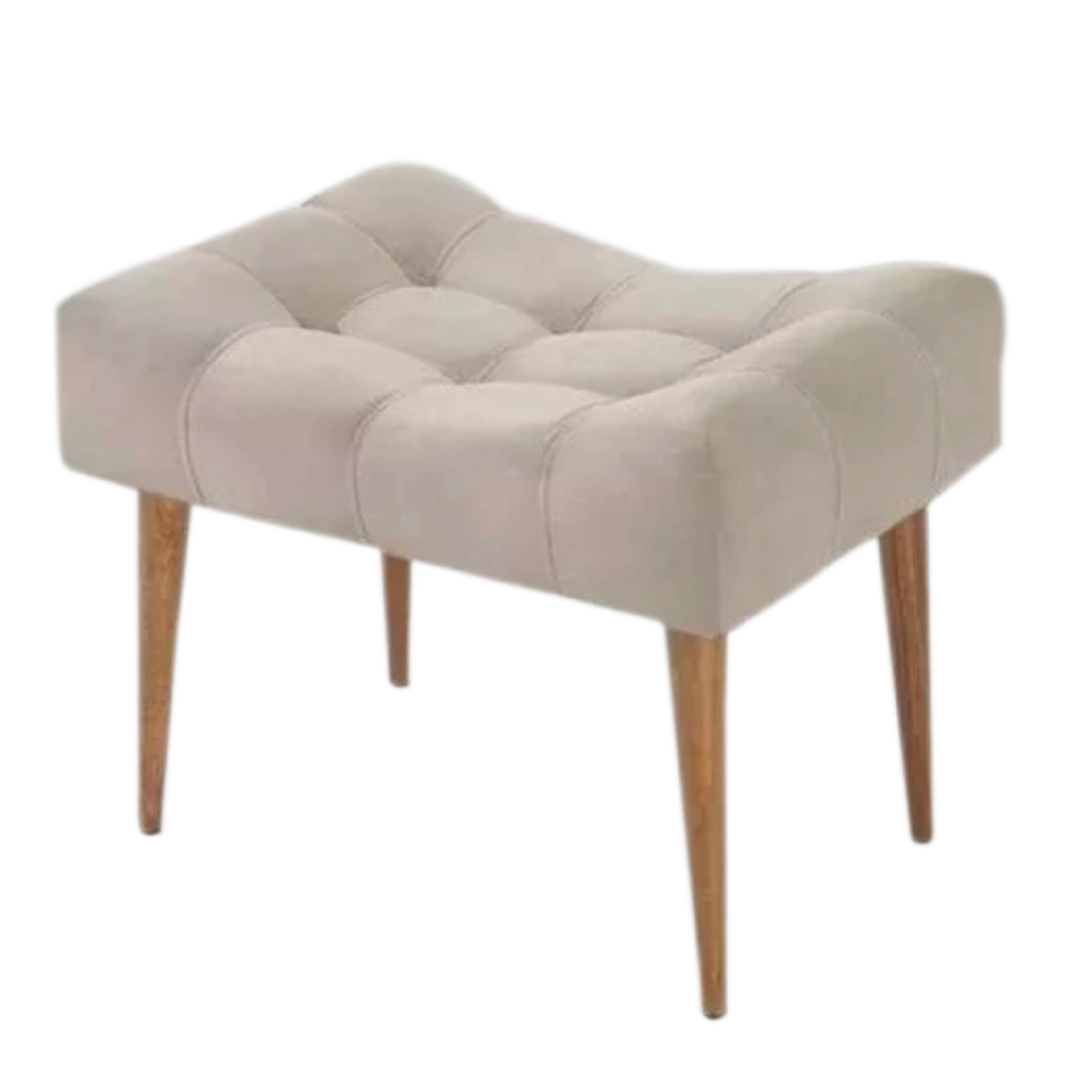 Puff Banqueta Pés Palito Retangular