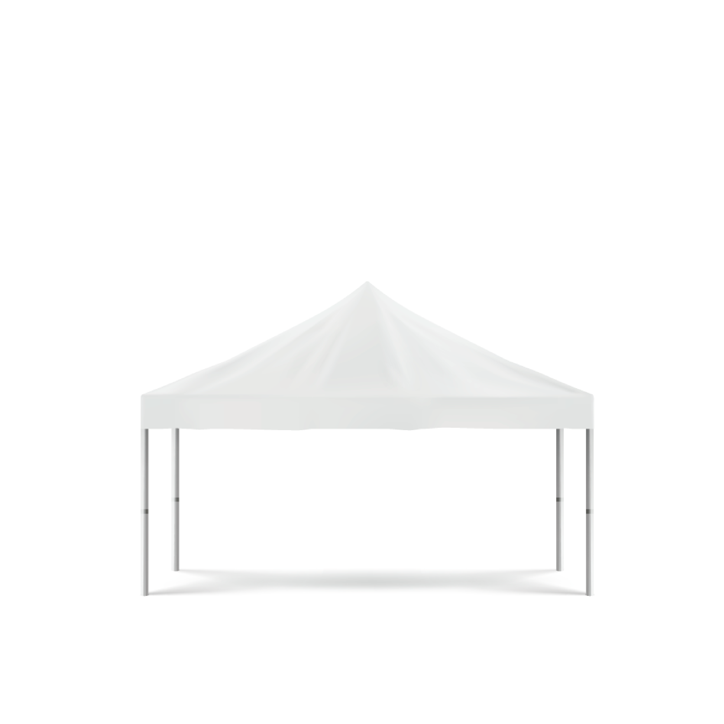 Tenda Piramidal Lona Branca 10m x 10m