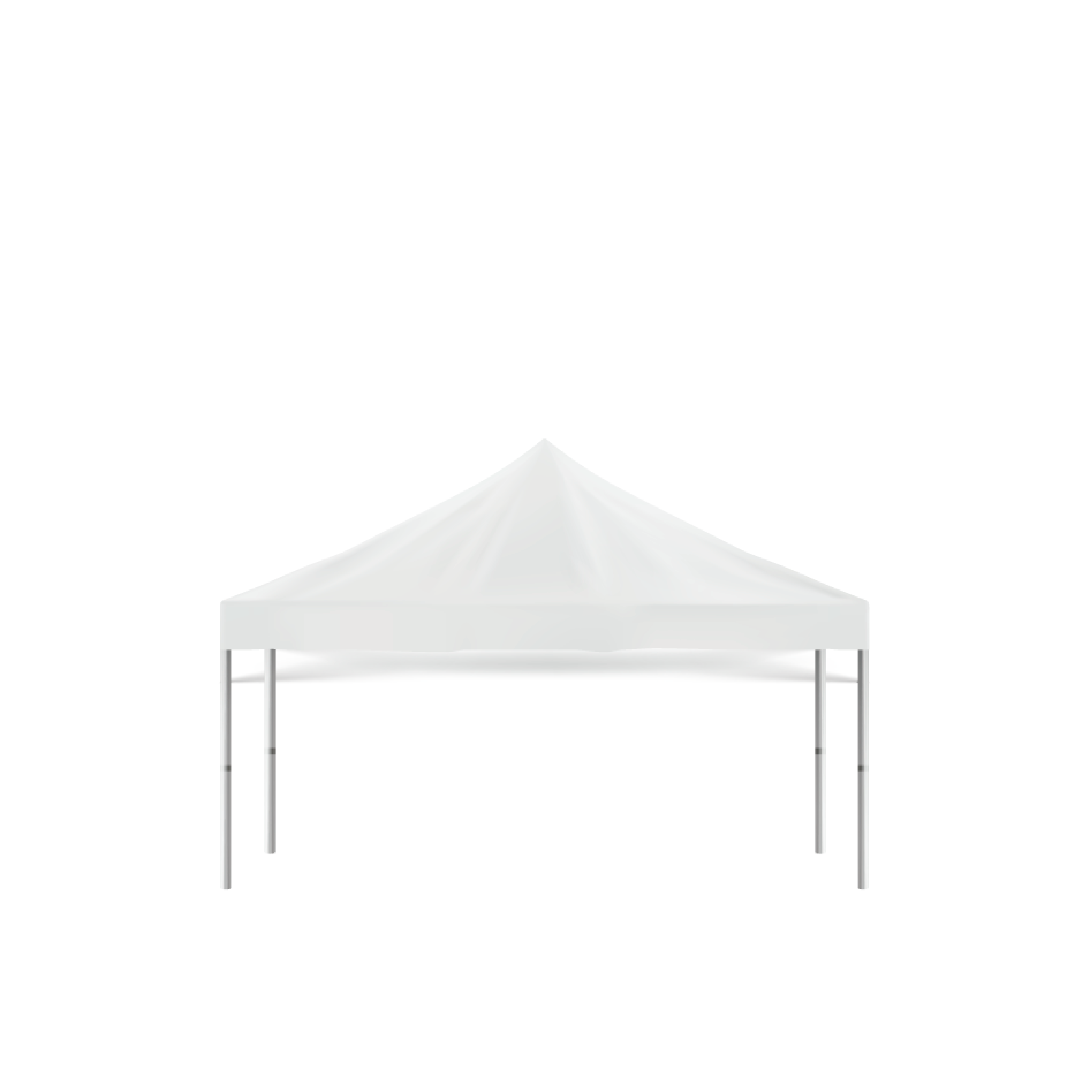 Tenda Piramidal Lona Branca 8m x 8m