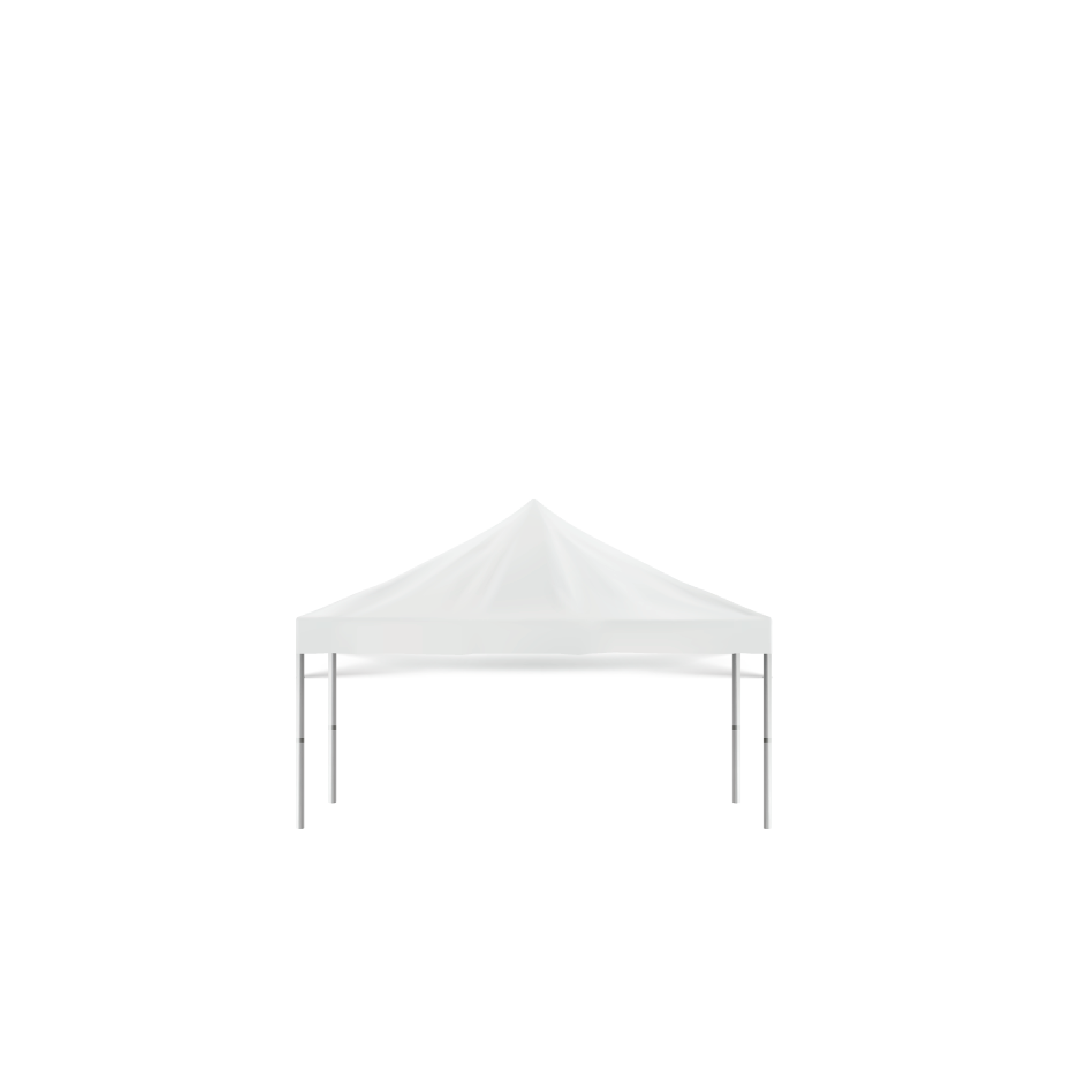 Tenda Piramidal Lona Branca 5m x 5m