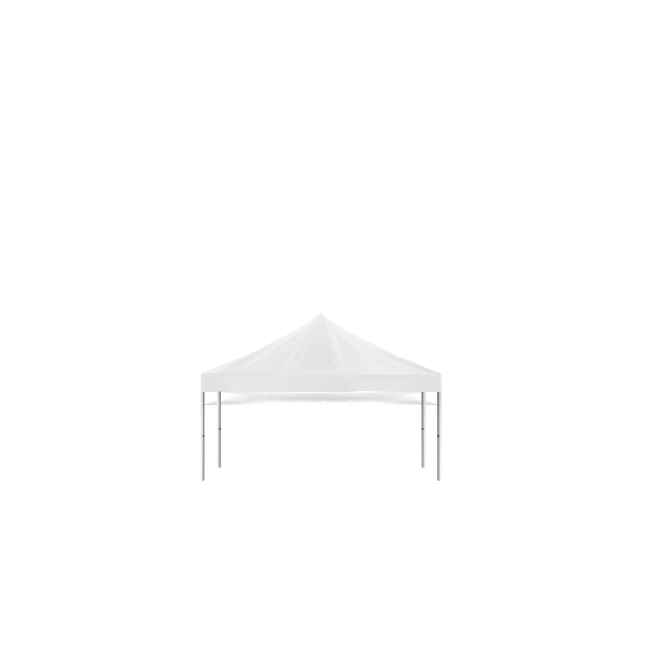 Tenda Piramidal Lona Branca 3m x 3m