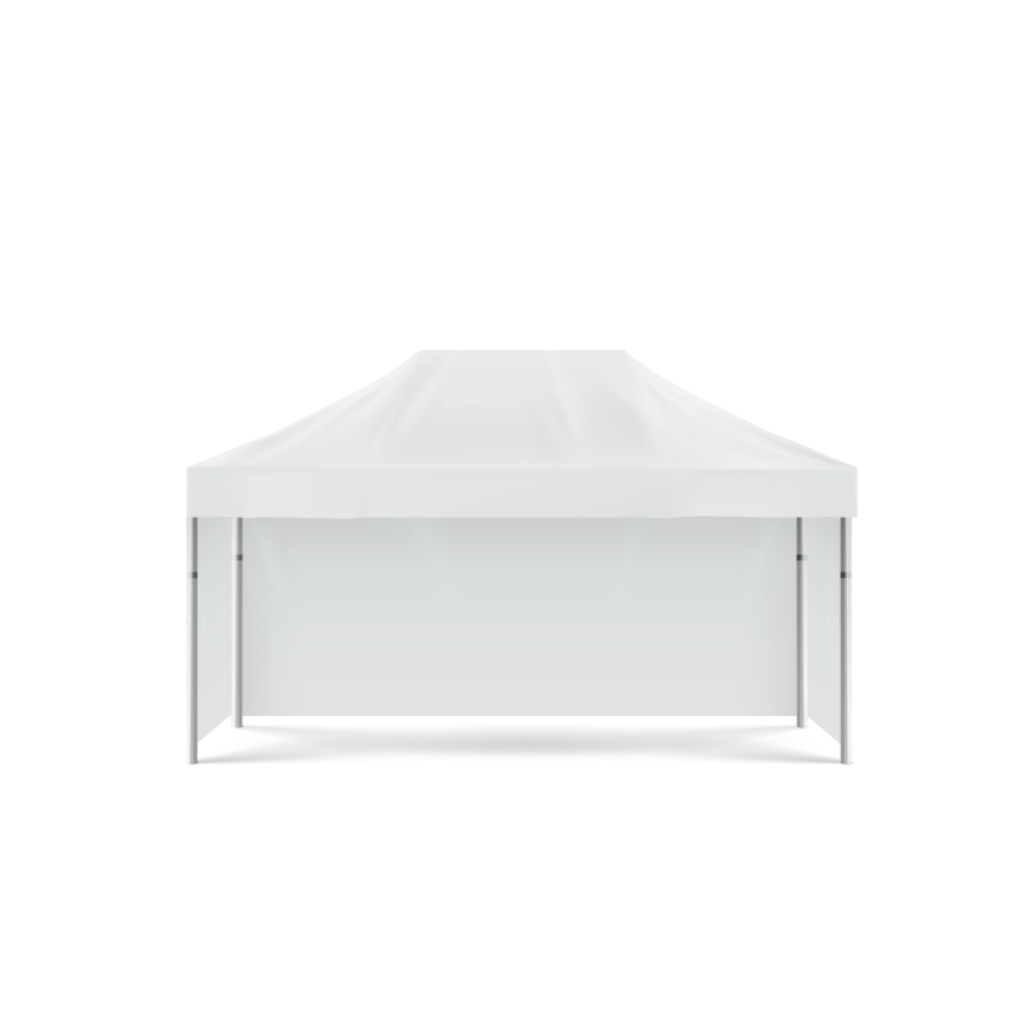 Fechamento de Lona Branca Tenda Piramidal 12m x 12m