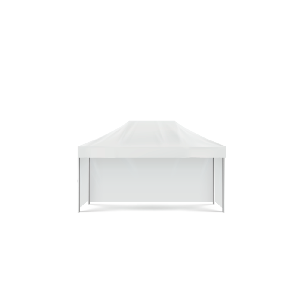 Fechamento de Lona Branca Tenda Piramidal 05m x 05m